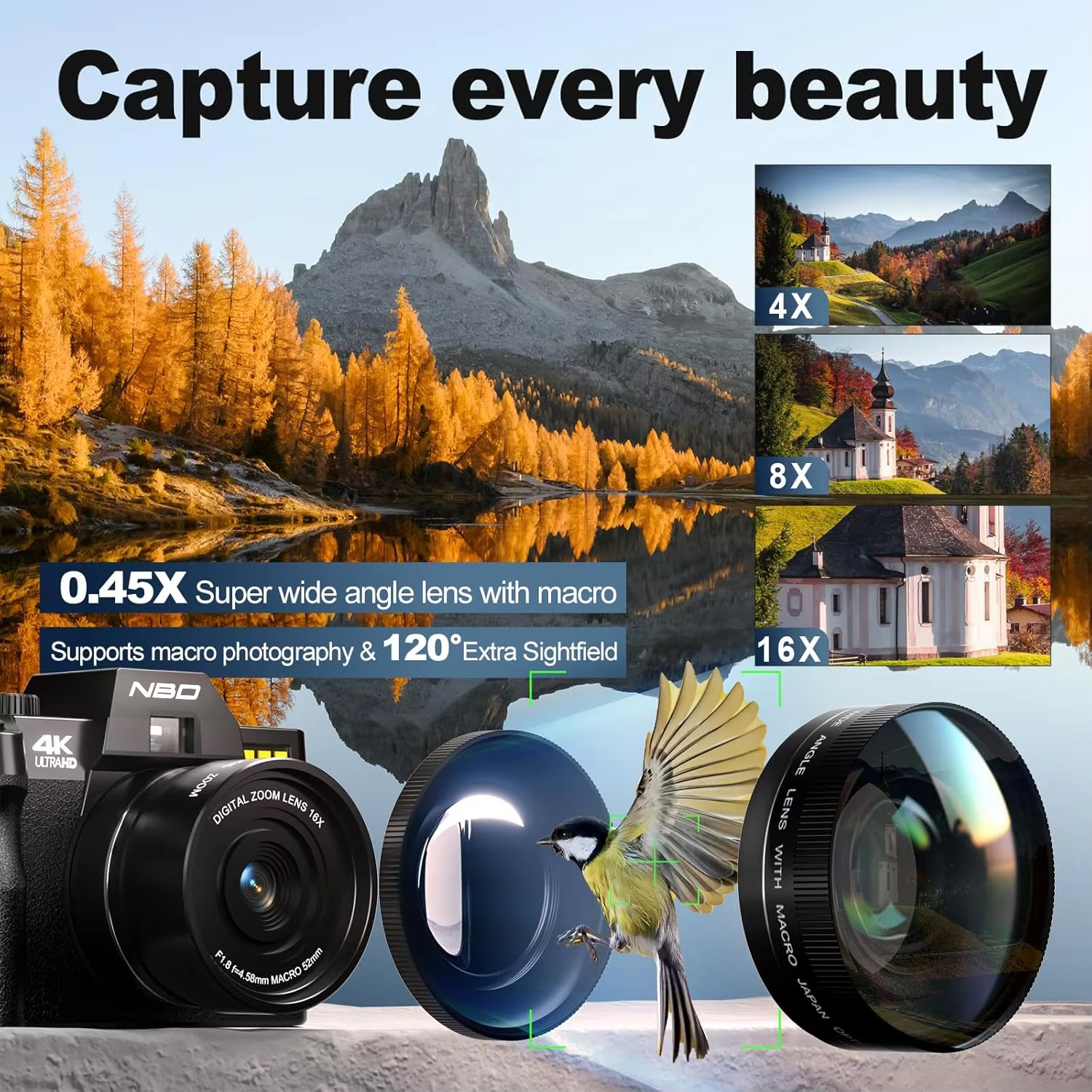 NBD S100F 48MP 4K Digital Came - Korean Girl Lifestyle recensie en prijs