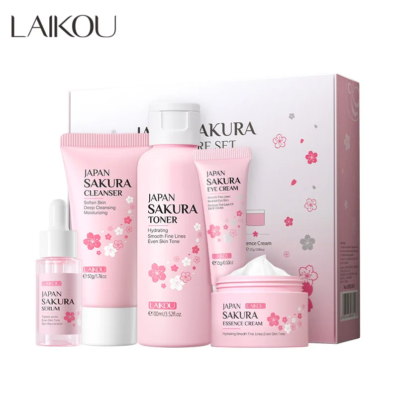 LAIKOU Sakura Kit Skin Care Se - Korean Skincare Routine recensie en prijs