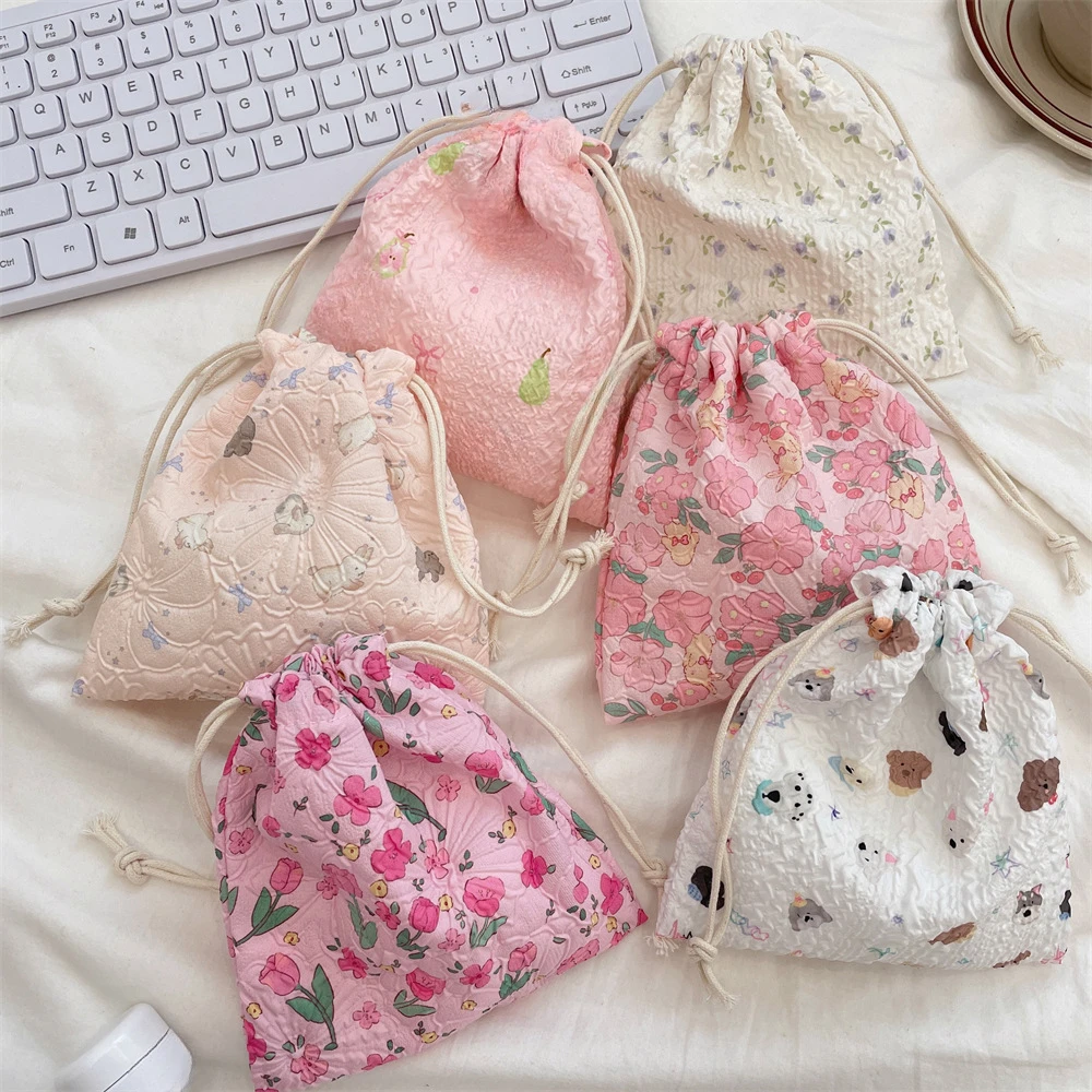 Cartoon Drawstring Cosmetic Ba - Korean Skincare Routine recensie en prijs