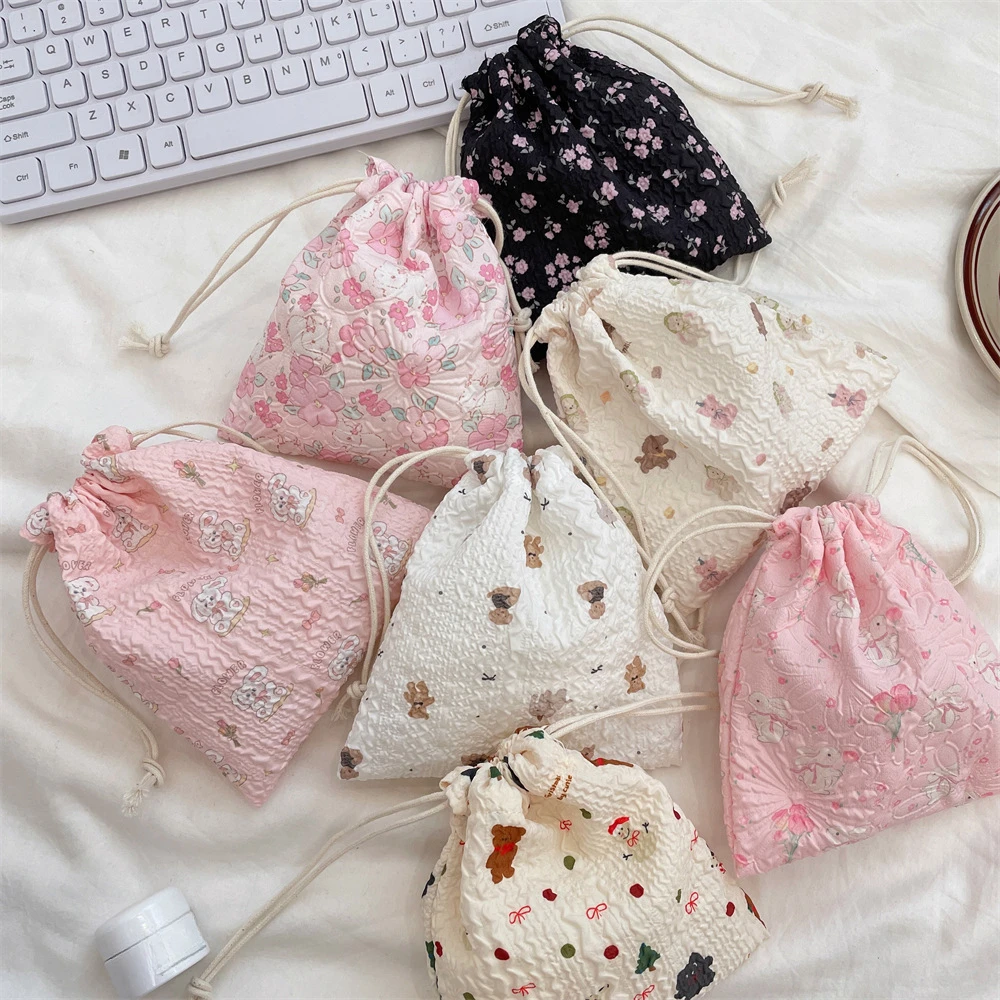 Cartoon Drawstring Cosmetic Ba - Korean Skincare Routine recensie en prijs