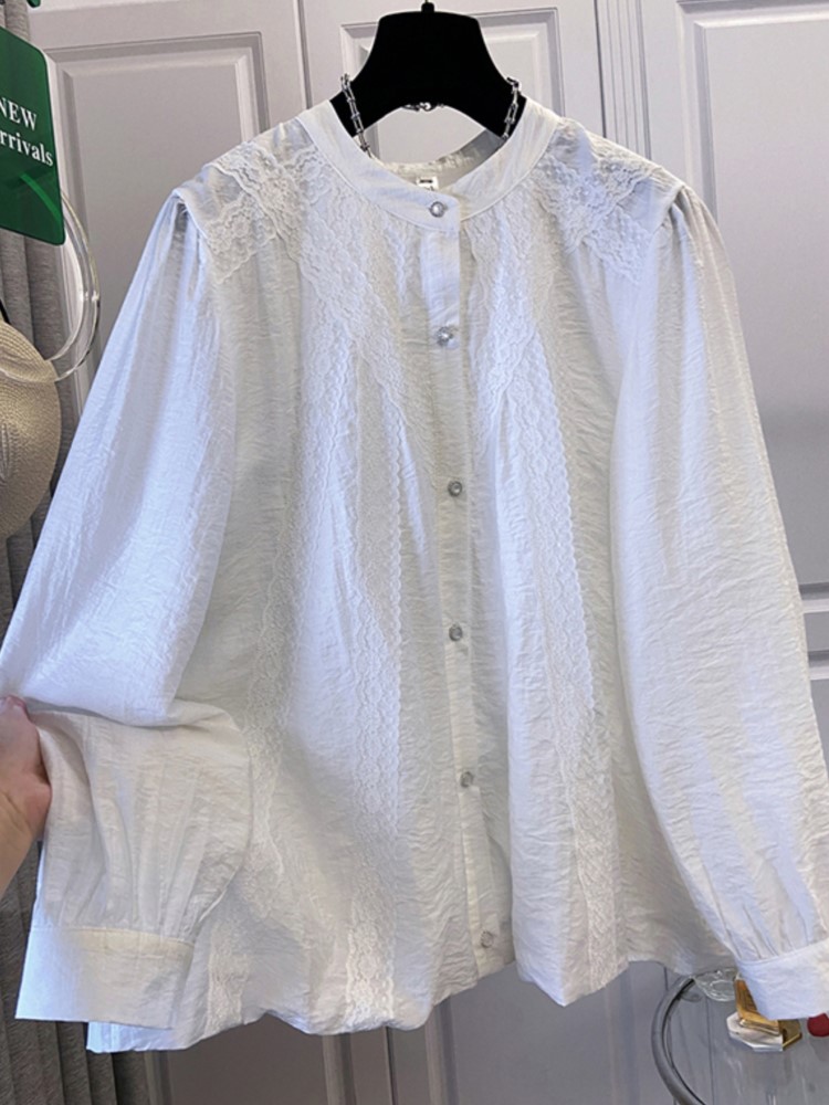 Oversize Spring Lace Round Nec - Korean Lifestyle recensie en prijs