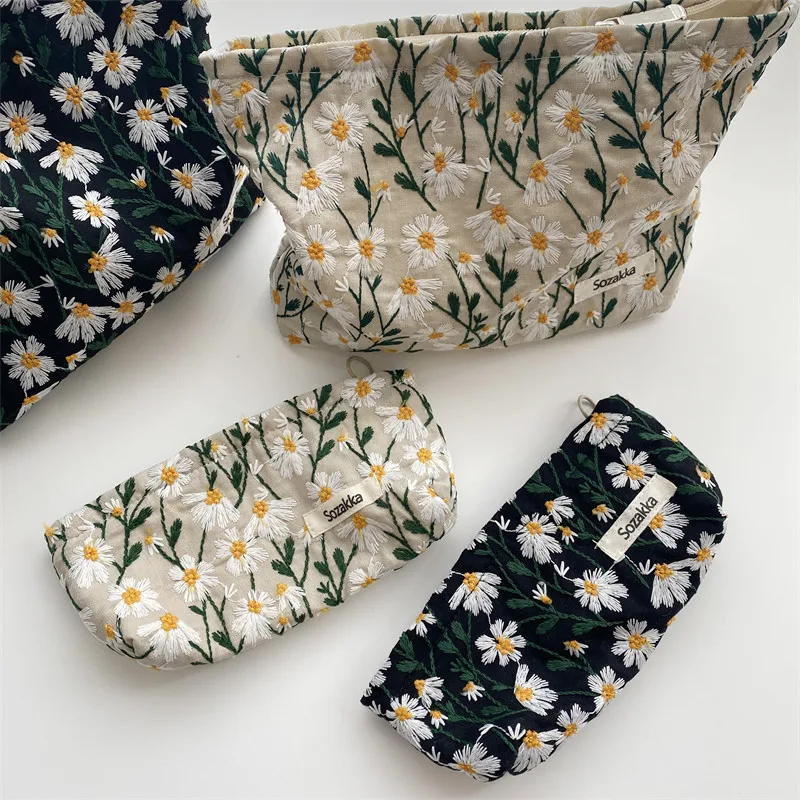 Cosmetic Bag Women Floral Make - Korean Skincare Routine recensie en prijs