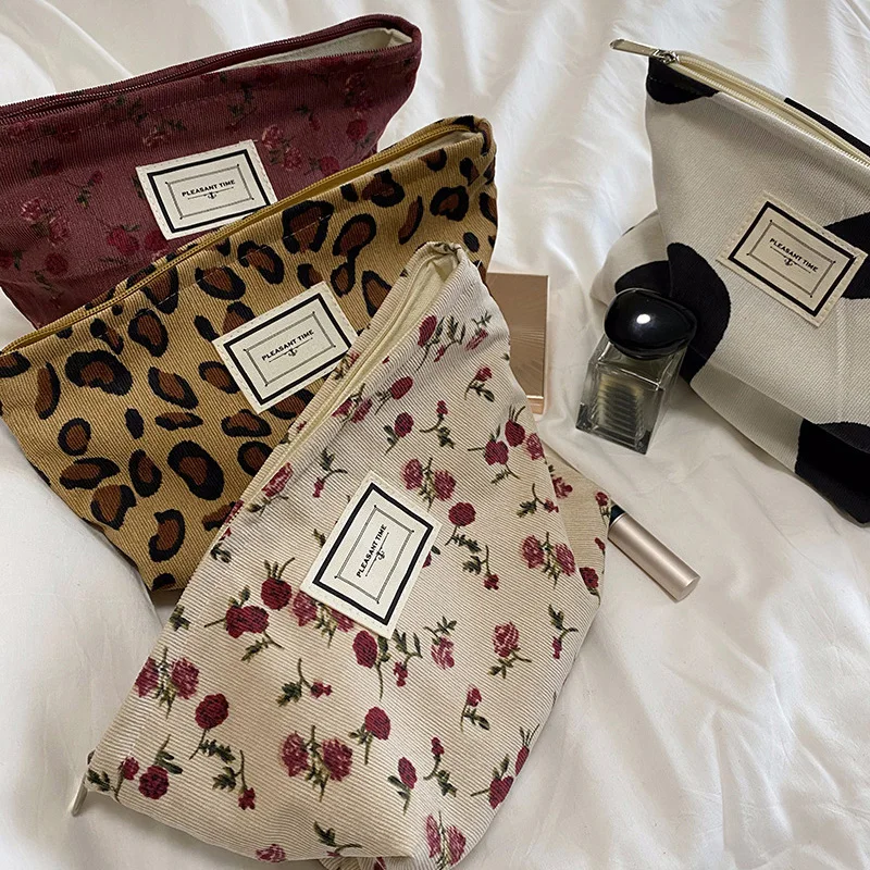 Cosmetic Bag Women Floral Make - Korean Skincare Routine recensie en prijs