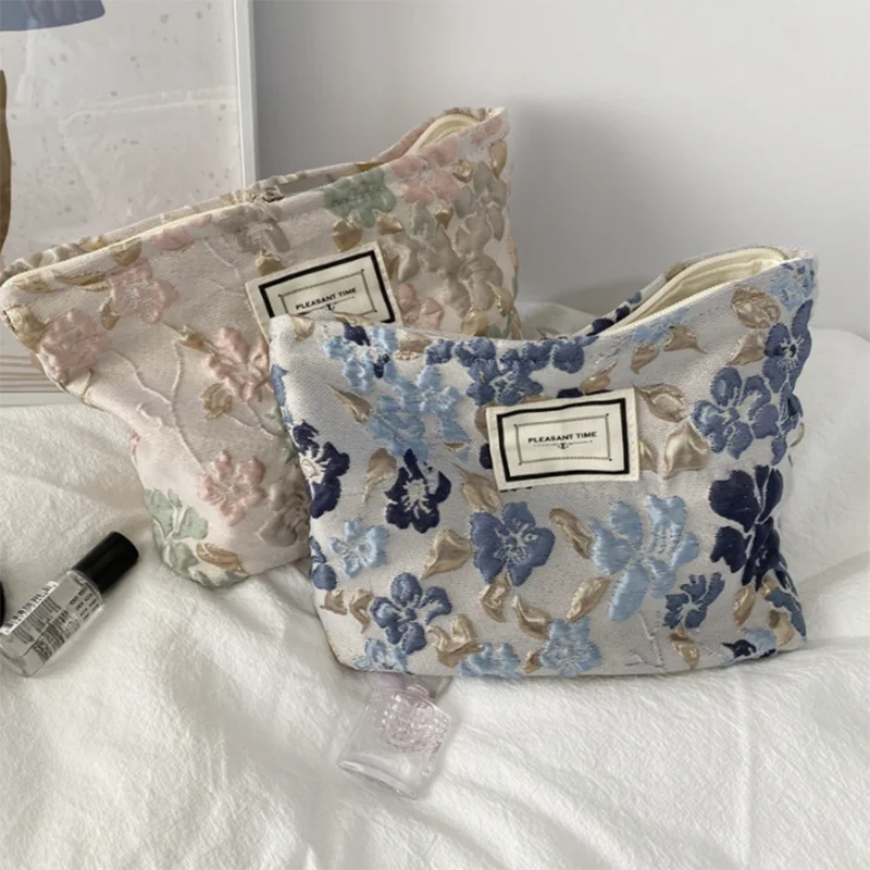 Cosmetic Bag Women Floral Make - Korean Skincare Routine recensie en prijs