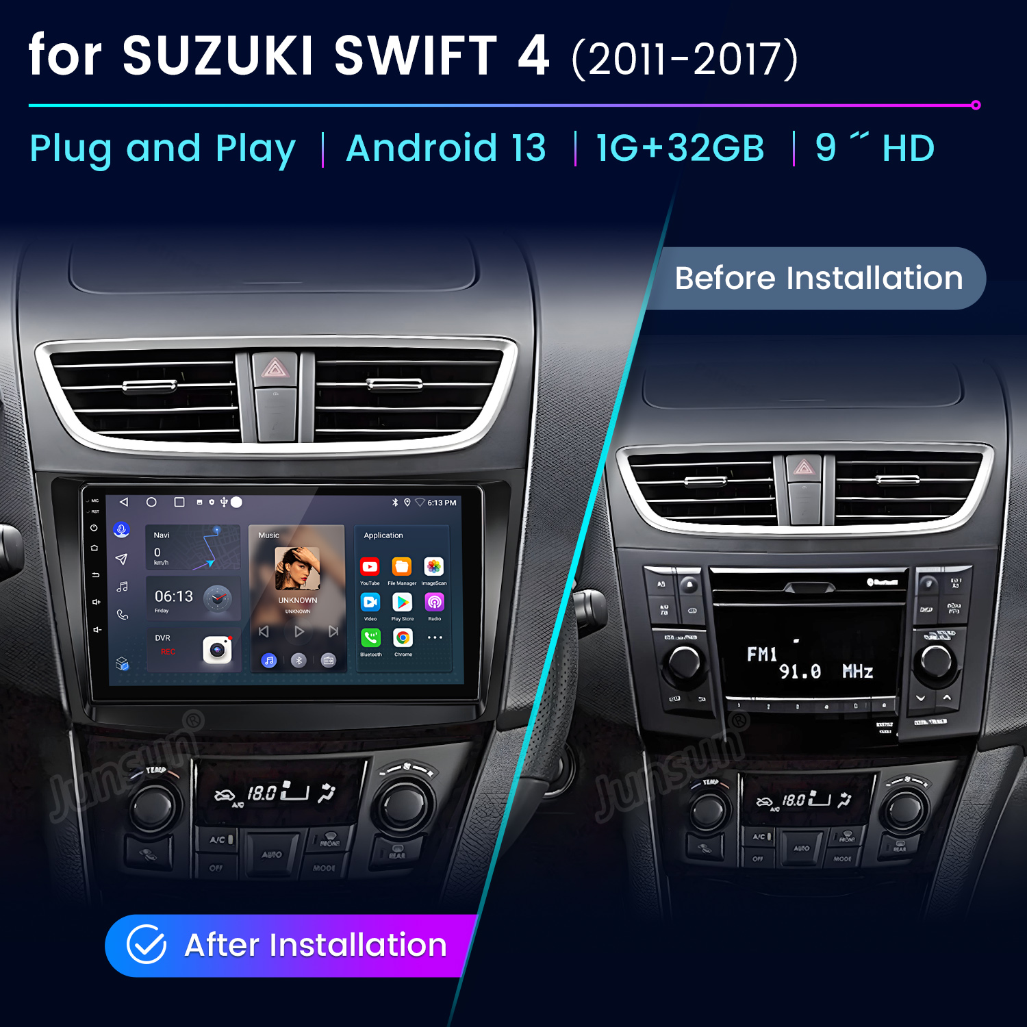 Junsun AI Voice Car Stereo Rad - Korean Lifestyle Products recensie en prijs